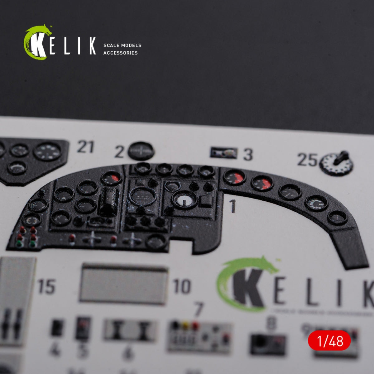 KELIK K48085 KI-21 interior 3D decals for ICM kit 1/48 – image 4