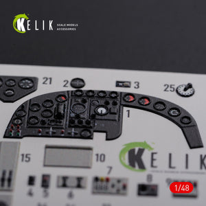 KELIK K48085 KI-21 interior 3D decals for ICM kit 1/48 – image 4