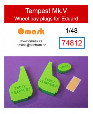Bouchons de passage de roue Omask 74812 Tempest Mk.V (pour Eduard) 1/48