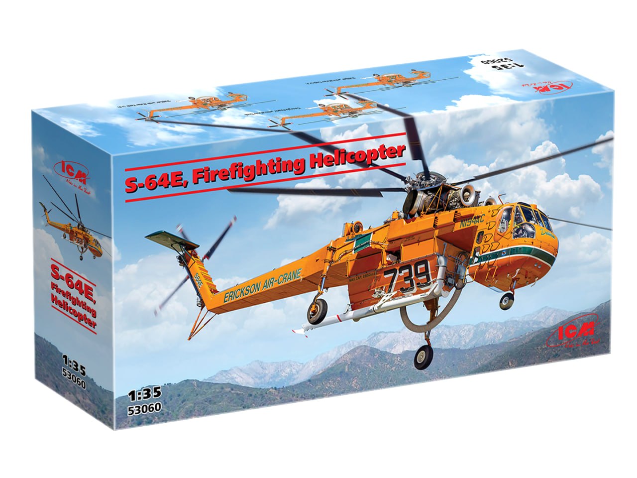 ICM 53060 Sikorsky S-64 E - Firefighting Helicopter 1/48 – image 2