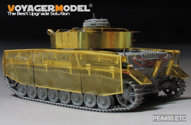 Voyager Model PEA450 WWII German Pz.Kpfw.IV Ausf.J &amp;quot;Thoma shields&amp;quot; wire mesh schürzen (Last Production) (FOR Boder 35008) 1/35 – Bild 5