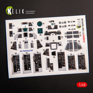 KELIK K48068 F-14A TOMCAT LATE INTERIOR 3D DECALS FOR TAMIYA KIT 1/48 – Bild 2