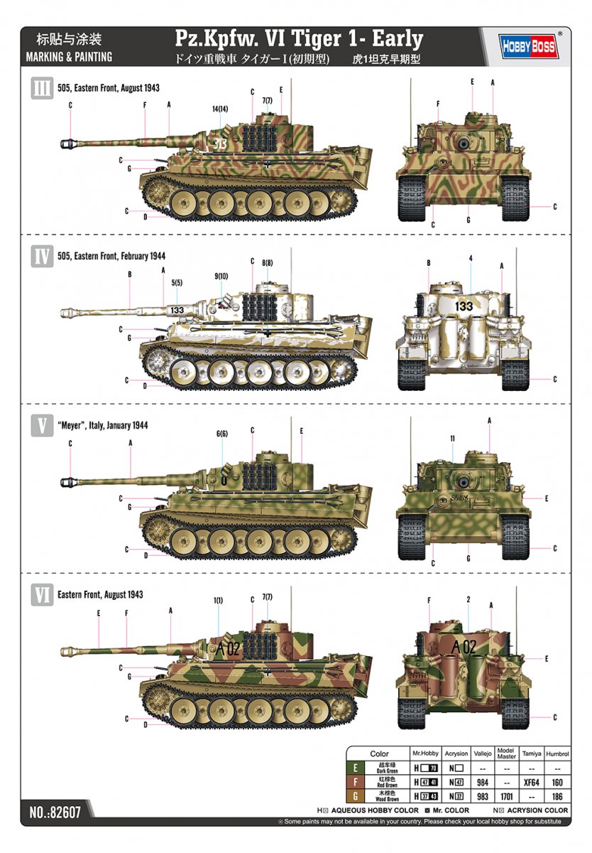 Hobby Boss 82607 Pz.Kpfw. VI Tiger 1 Early 1/16 – imagen 4