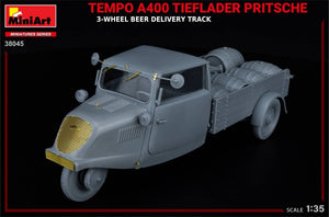MiniArt 38045 TEMPO A400 TIEFLADER PRITSCHE CAMION DE LIVRAISON DE BIÈRE À 3 ROUES 1/35 – image 15