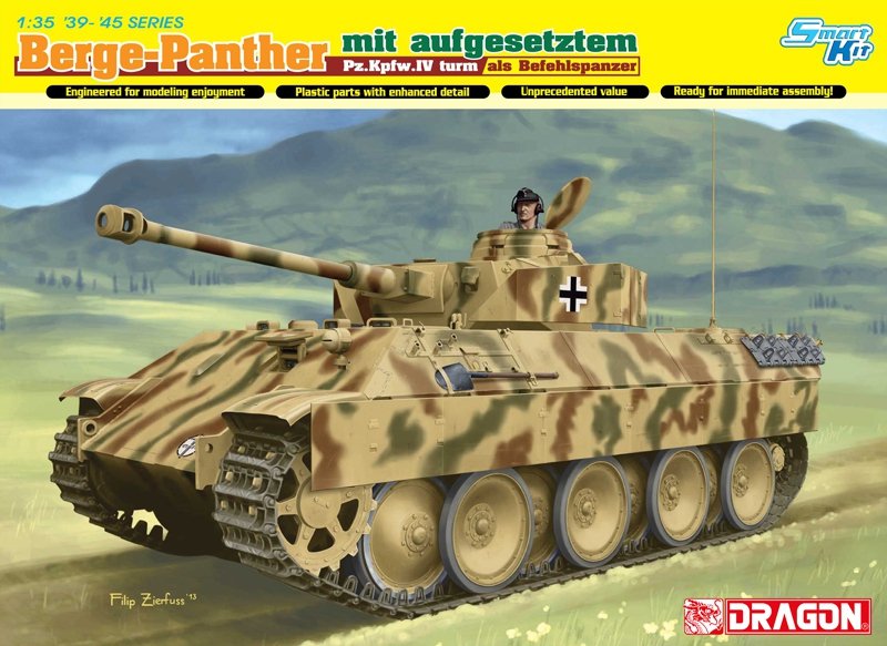 Dragon 6835 Bergepanther with Aufgesetztem Pz.Kpfw.IV Turm Als Befeh 1/35