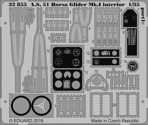 Eduard 32855 AS 51 Horsa Glider Mk. And interior 1/35 BRONCO – image 2