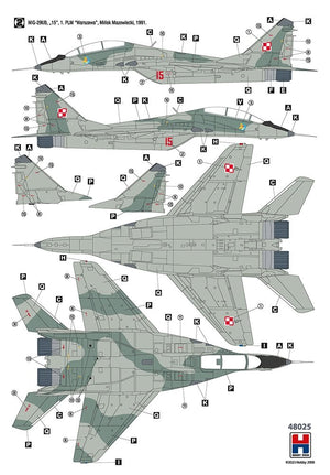Hobby 2000 48025 MiG-29UB Polish Air Force 1/48 – image 2