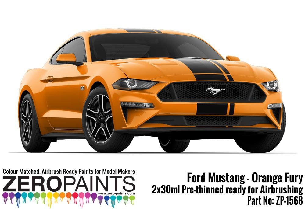 Peinture Zero Paints ZP-1568 Ford Mustang 2019 - Orange Fury 2 x 30 ml
