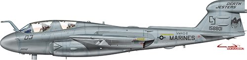 Italeri 2698 Grumman EA-6B Prowler 1/48 – zdjęcie 5