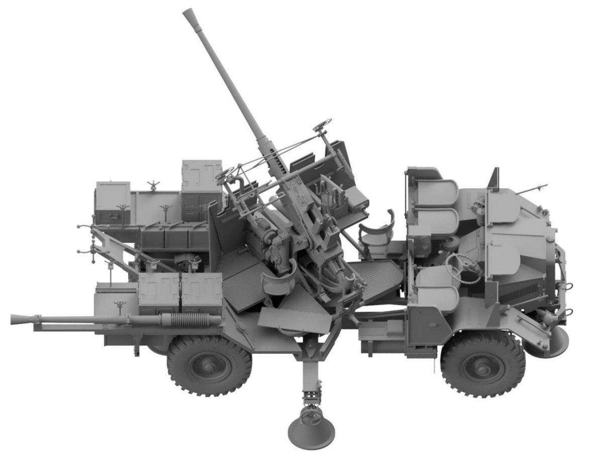 Thunder Model 35210 British Morris Bofors C9/B Gun truck Early variant 1/35 – immagine 5