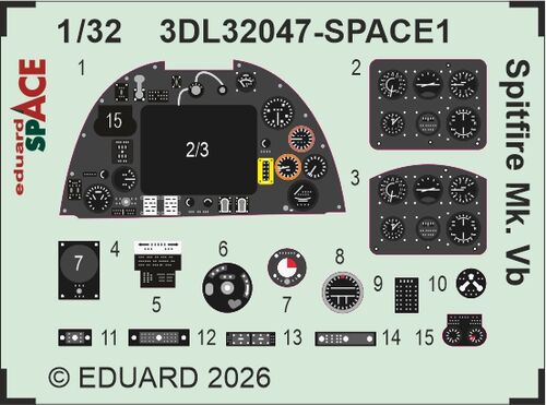 Eduard BIG33176 Spitfire Mk. Vb for Kotare 1/32 – imagen 2