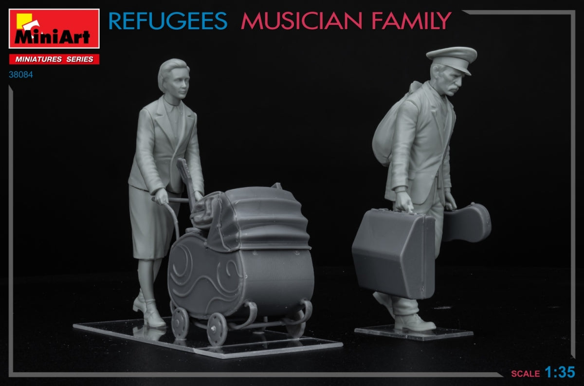 MiniArt 38084 REFUGEES. MUSICIAN FAMILY 1/35 – zdjęcie 6