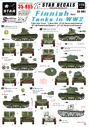 Star Decals 35-895 Finnish tanks in WW2 part 3 1/35