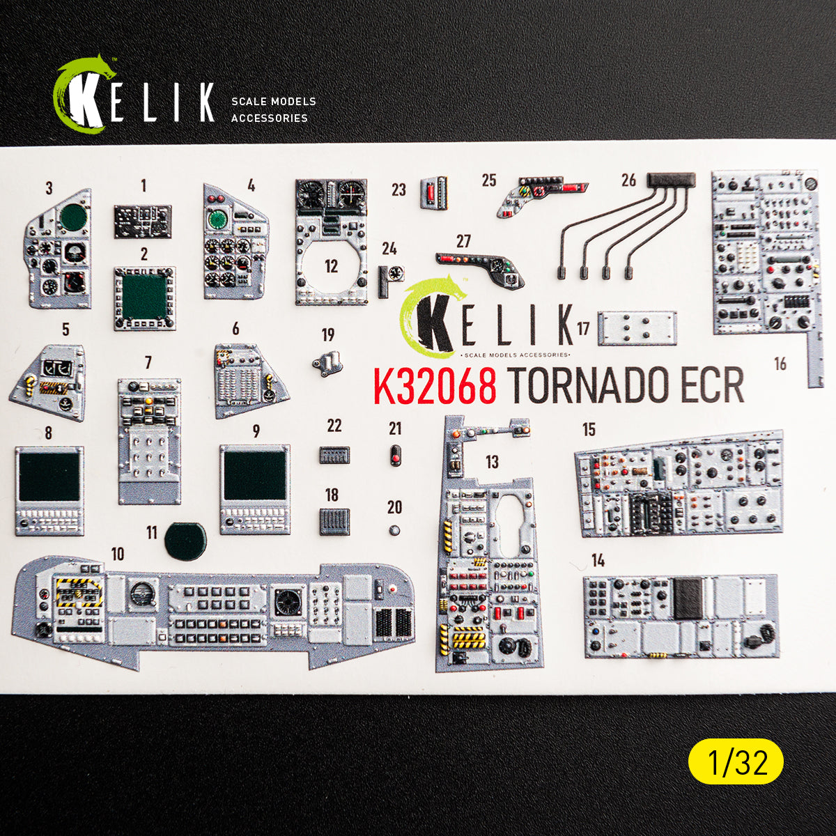 KELIK K32068 TORNADO ECR - interior 30 decals for Revell kit 1/32 – immagine 4