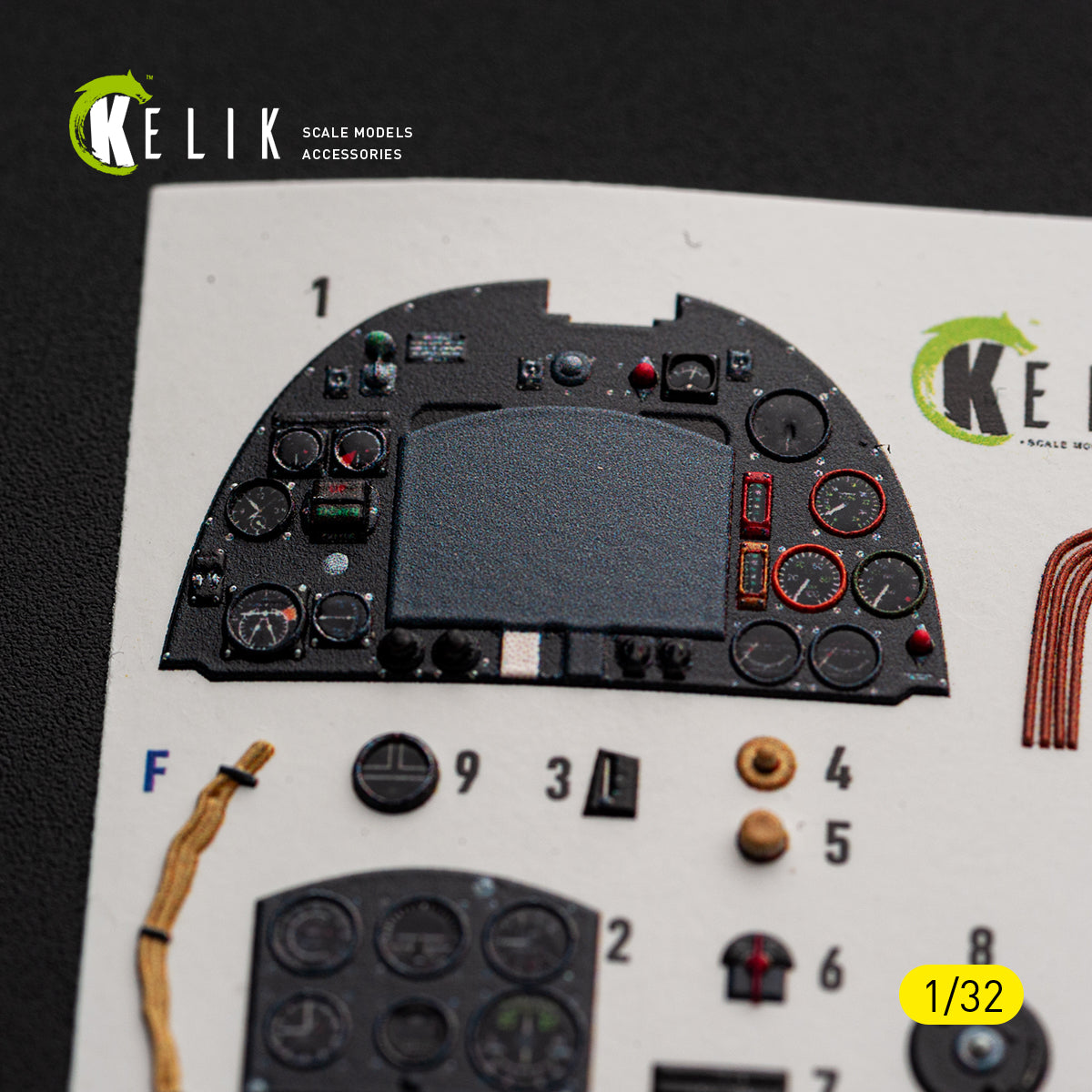 KELIK K32060 Spitfire Mk.11a - interior 30 decals for Revell kit 1/32 – zdjęcie 5