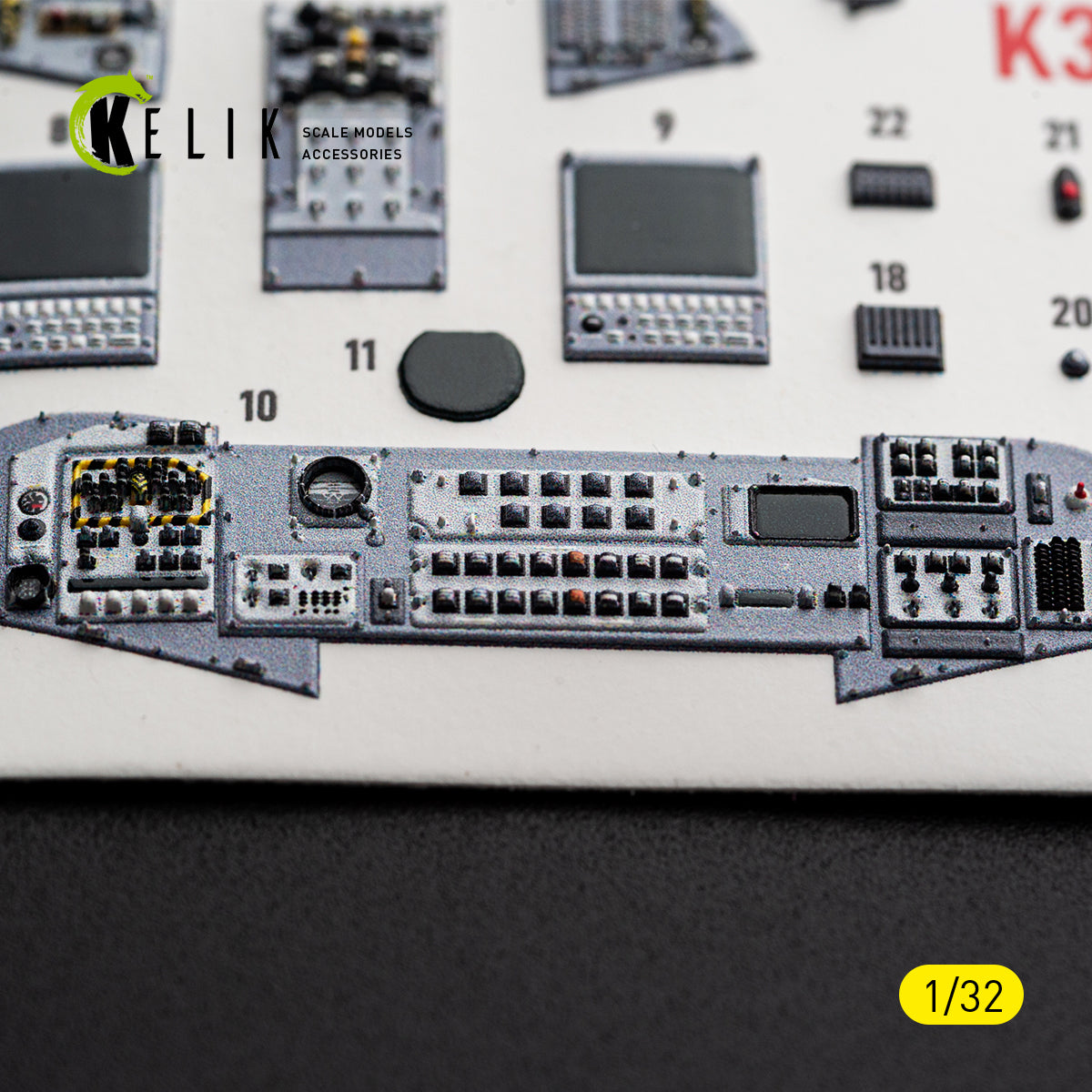 KELIK K32067 TORNADO GR.1 - interior 3D decals for Revell kit 1/32 – Bild 6