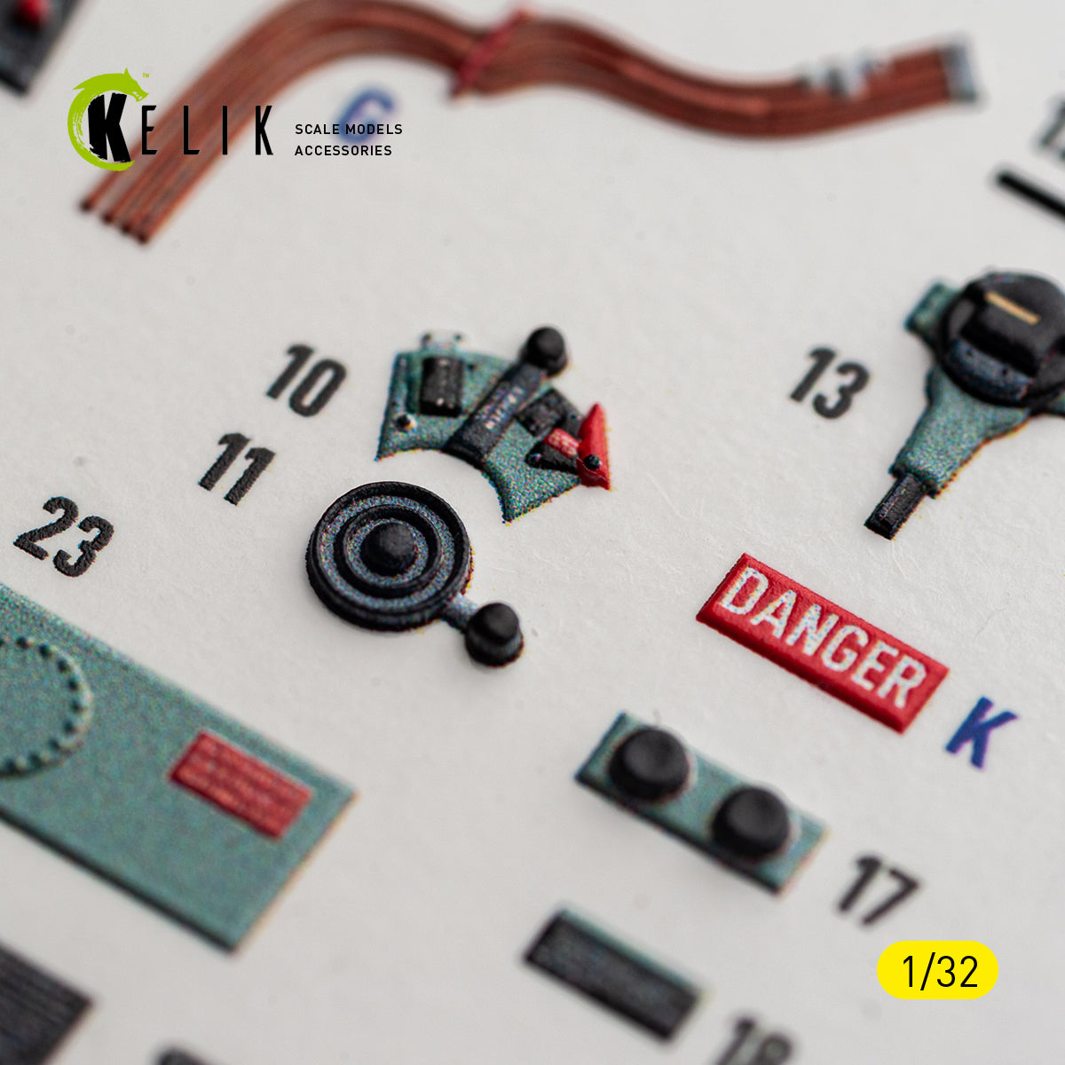 KELIK K32060 Spitfire Mk.11a - interior 30 decals for Revell kit 1/32 – zdjęcie 8
