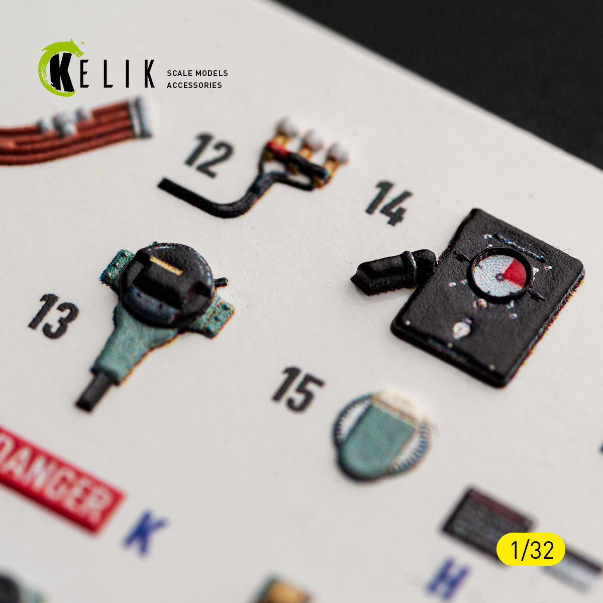KELIK K32060 Spitfire Mk.11a - interior 30 decals for Revell kit 1/32 – zdjęcie 9