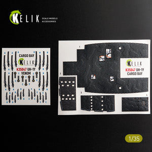 KELIK K35047 UH-1Y VENOM Cargo Bay - interior 3D decals for Trumpeter kit 1/35 – image 5