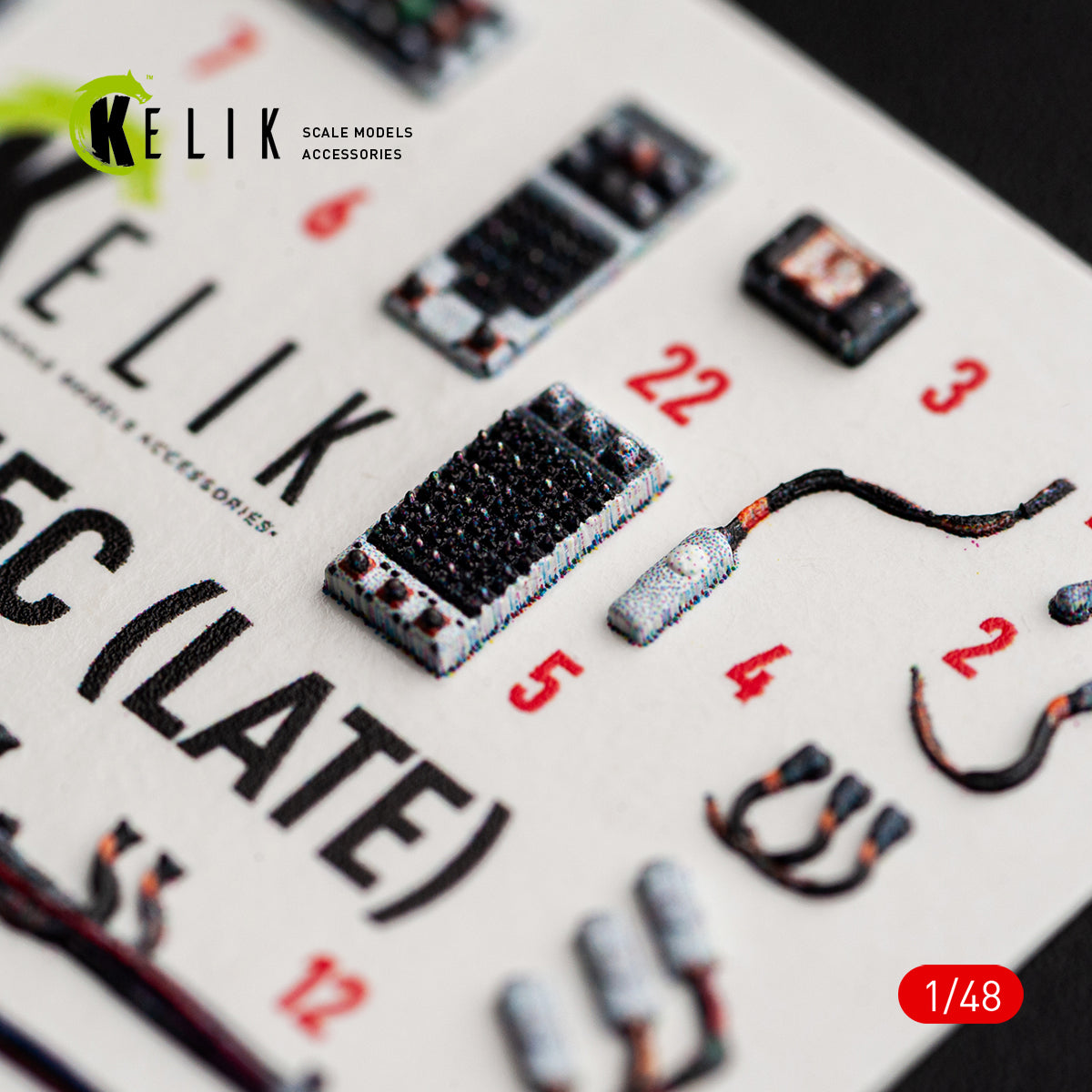 KELIK K48176 F-15C (Late) - interior 3D decals for Hasegawa kit 1/48 – zdjęcie 2