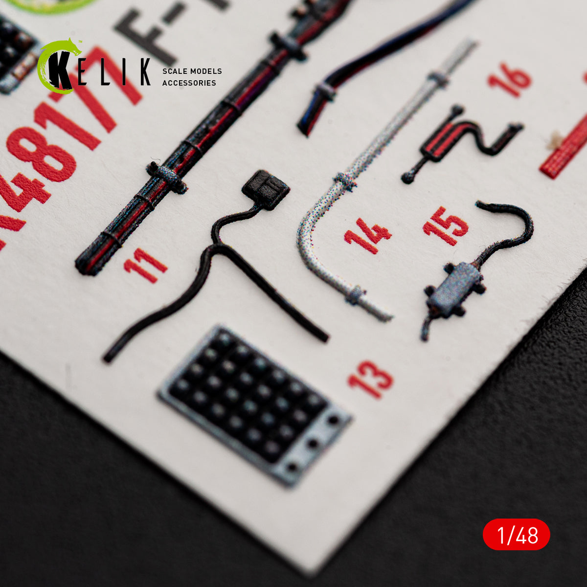 KELIK K48177 F-15C (Early) - interior 3D decals for Hasegawa kit 1/48 – zdjęcie 12