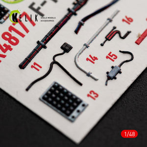 KELIK K48177 F-15C (Early) - interior 3D decals for Hasegawa kit 1/48 – zdjęcie 12