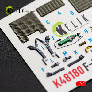 KELIK K48180 F-151 (Early) - interior 3D decals for Hasegawa kit 1/48 – zdjęcie 11