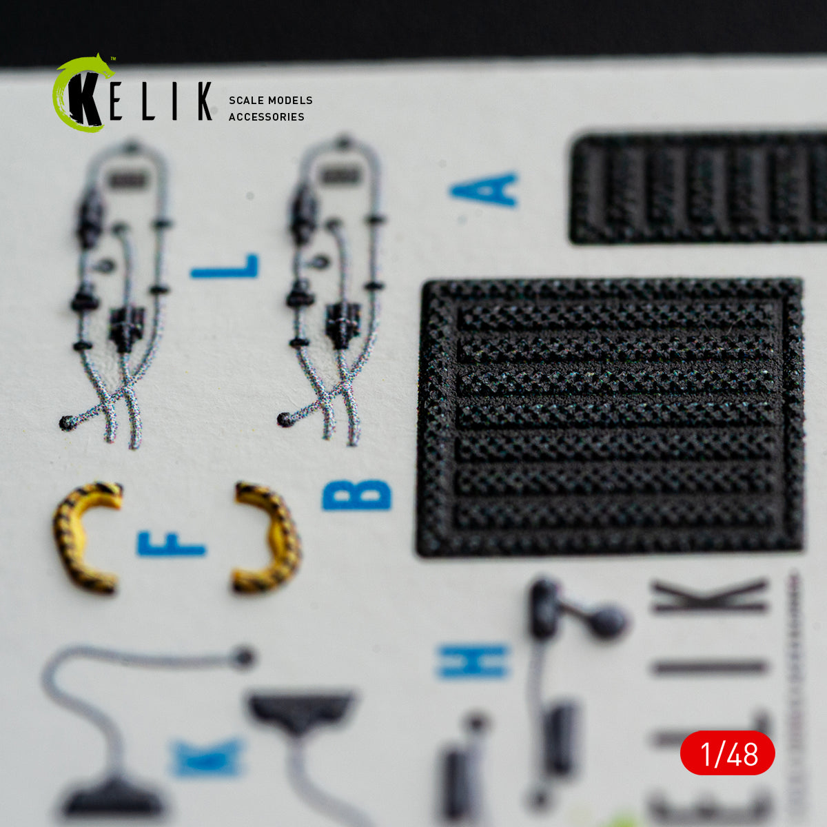 KELIK 48185 F-15E (Late) - interior 3D decals for Hasegawa kit 1/48 – imagen 5