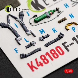 KELIK K48180 F-151 (Early) - interior 3D decals for Hasegawa kit 1/48 – zdjęcie 6