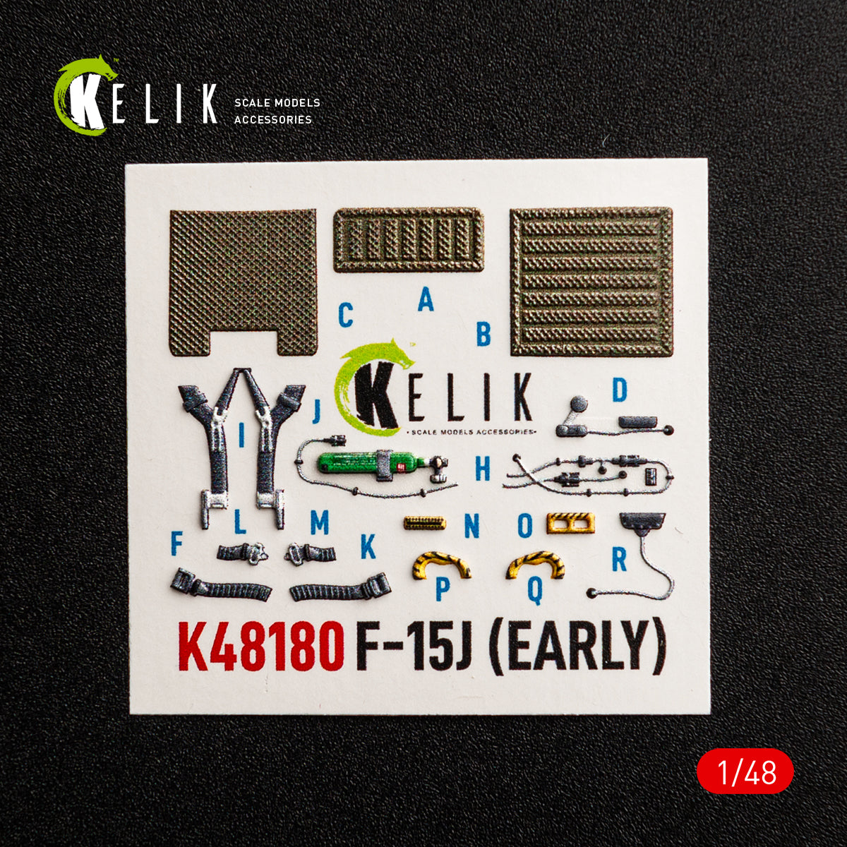 KELIK K48180 F-151 (Early) - interior 3D decals for Hasegawa kit 1/48 – zdjęcie 7