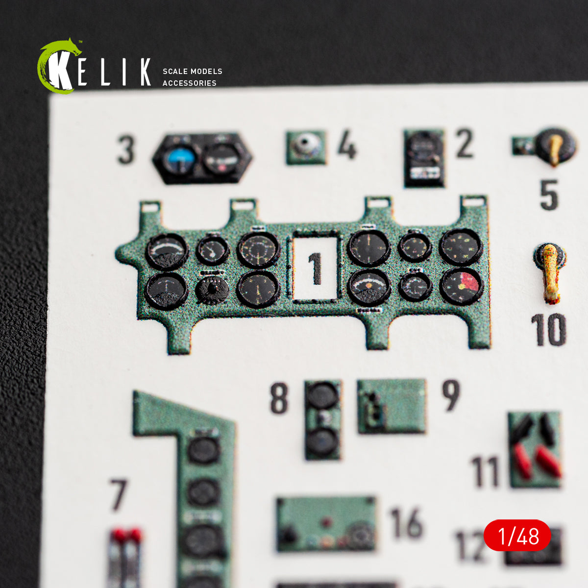 KELIK K48188 A6M5a - interior 3D decals for Fine Molds kit 1/48 – Bild 3