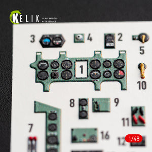 KELIK K48188 A6M5a - interior 3D decals for Fine Molds kit 1/48 – Bild 3