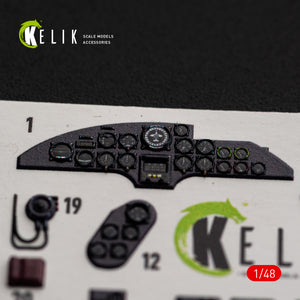 KELIK K48191 He-111 H-16 - interior 3D decals for ICM kit 1/48 – image 3