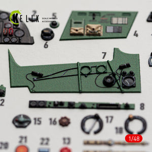 KELIK K48173 Hurricane Mk.IIC - interior 3D decals for HobbyBoss kit 1/48 – Bild 4