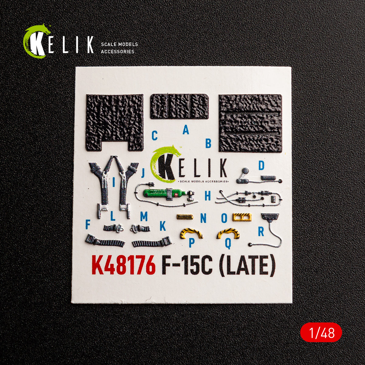 KELIK K48176 F-15C (Late) - interior 3D decals for Hasegawa kit 1/48 – zdjęcie 6