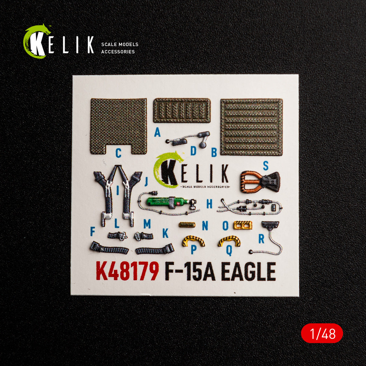 KELIK K48179 F-15A - interior 3D decals for Hasegawa kit 1/48 – immagine 6