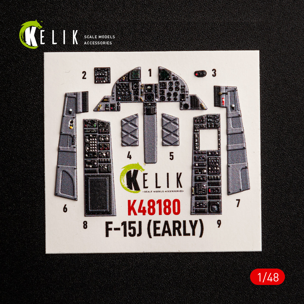 KELIK K48180 F-151 (Early) - interior 3D decals for Hasegawa kit 1/48 – zdjęcie 8