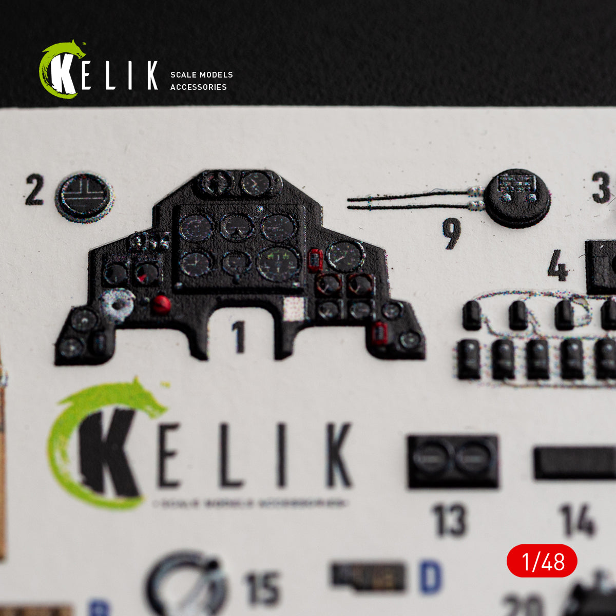 KELIK K48184 Defiant Fi - interior 3D decals for Trumpeter kit 1/48 – Bild 5