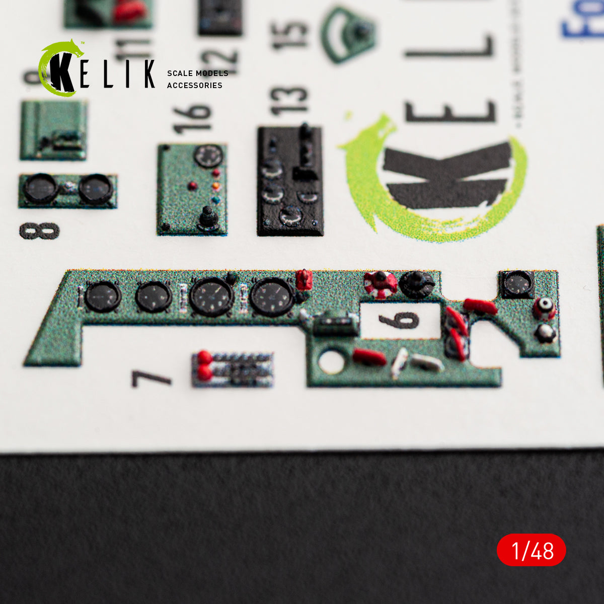 KELIK K48188 A6M5a - interior 3D decals for Fine Molds kit 1/48 – Bild 4