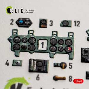 KELIK K48189 A6M2b Zero - interior 3D decals for Academy kit 1/48 – imagen 4