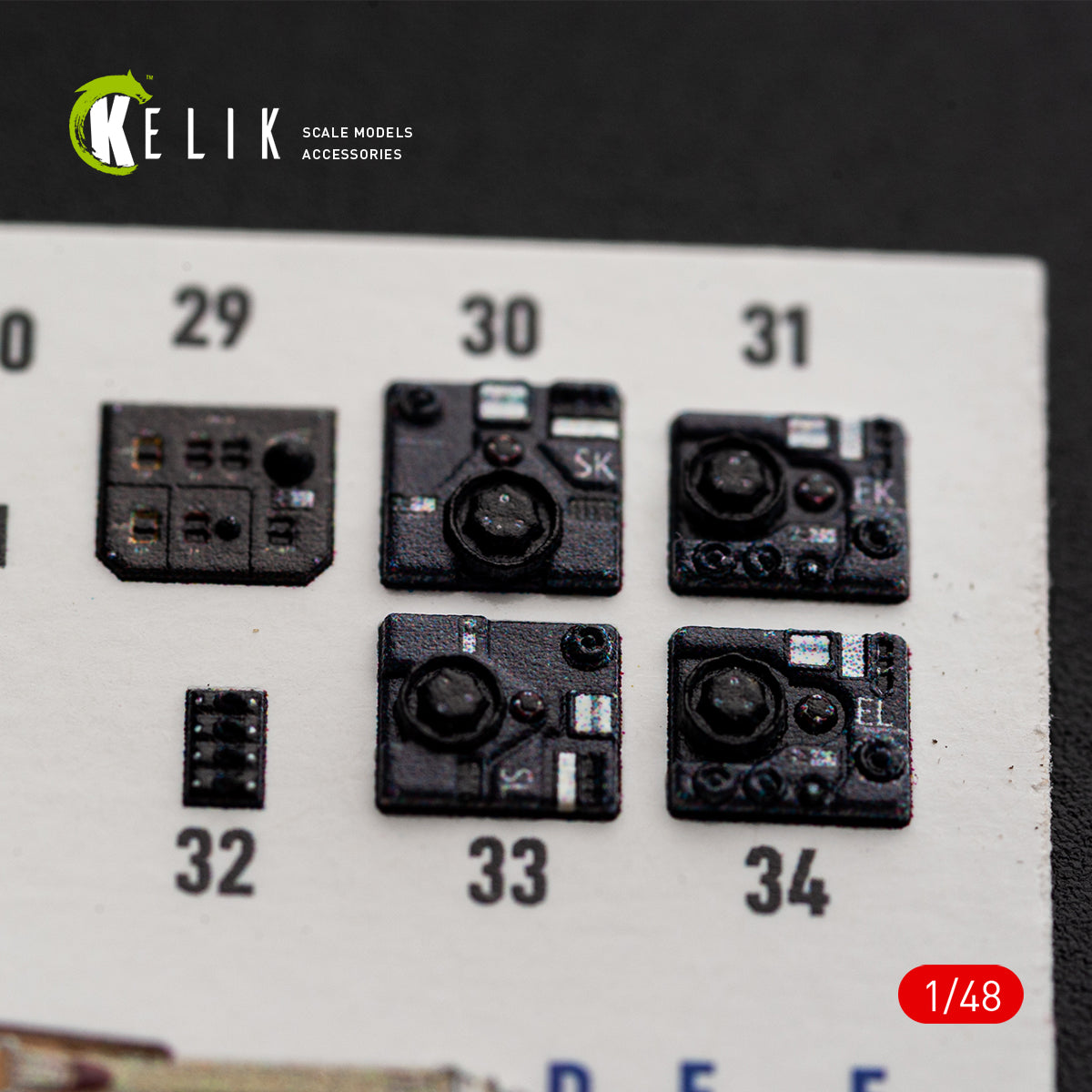 KELIK K48191 He-111 H-16 - interior 3D decals for ICM kit 1/48 – image 4