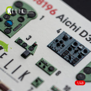 KELIk Aichi K48196 D3A2 Val - interior 3D decals for Wingsy Kits kit 1/48 – imagen 4