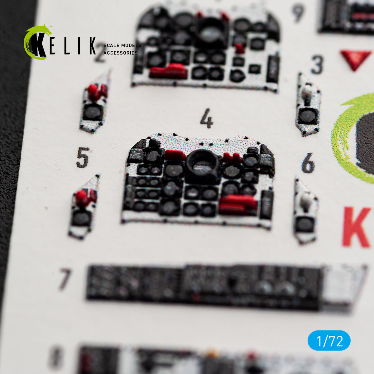 KELIK K72236 T-2C BUCKEYE - interior 3D decals for Wolfpack kit 1/72 – zdjęcie 4