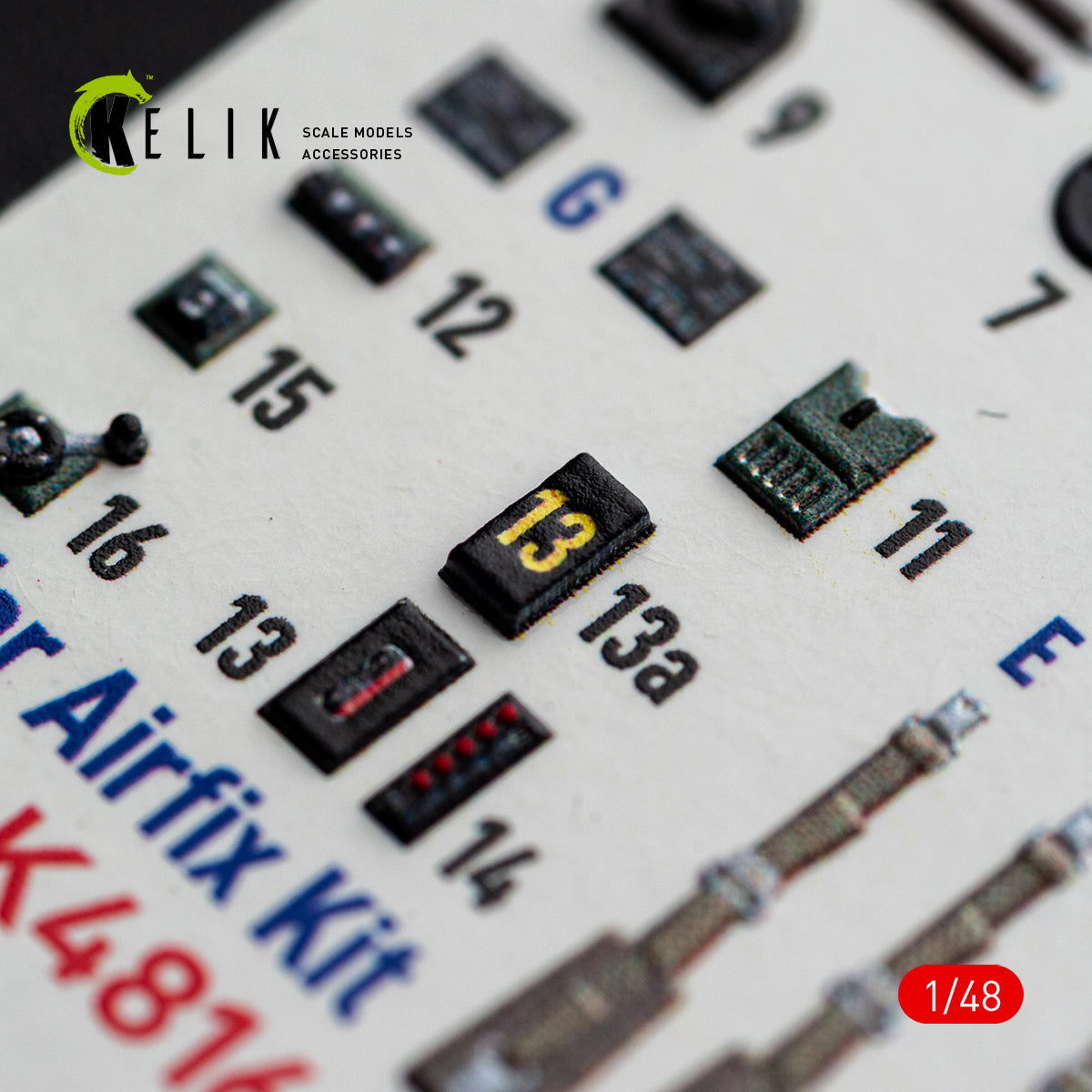 KELIK K48166 Spitfire TR.9 - interior 3D decals for Airfix kit 1/48 – image 5
