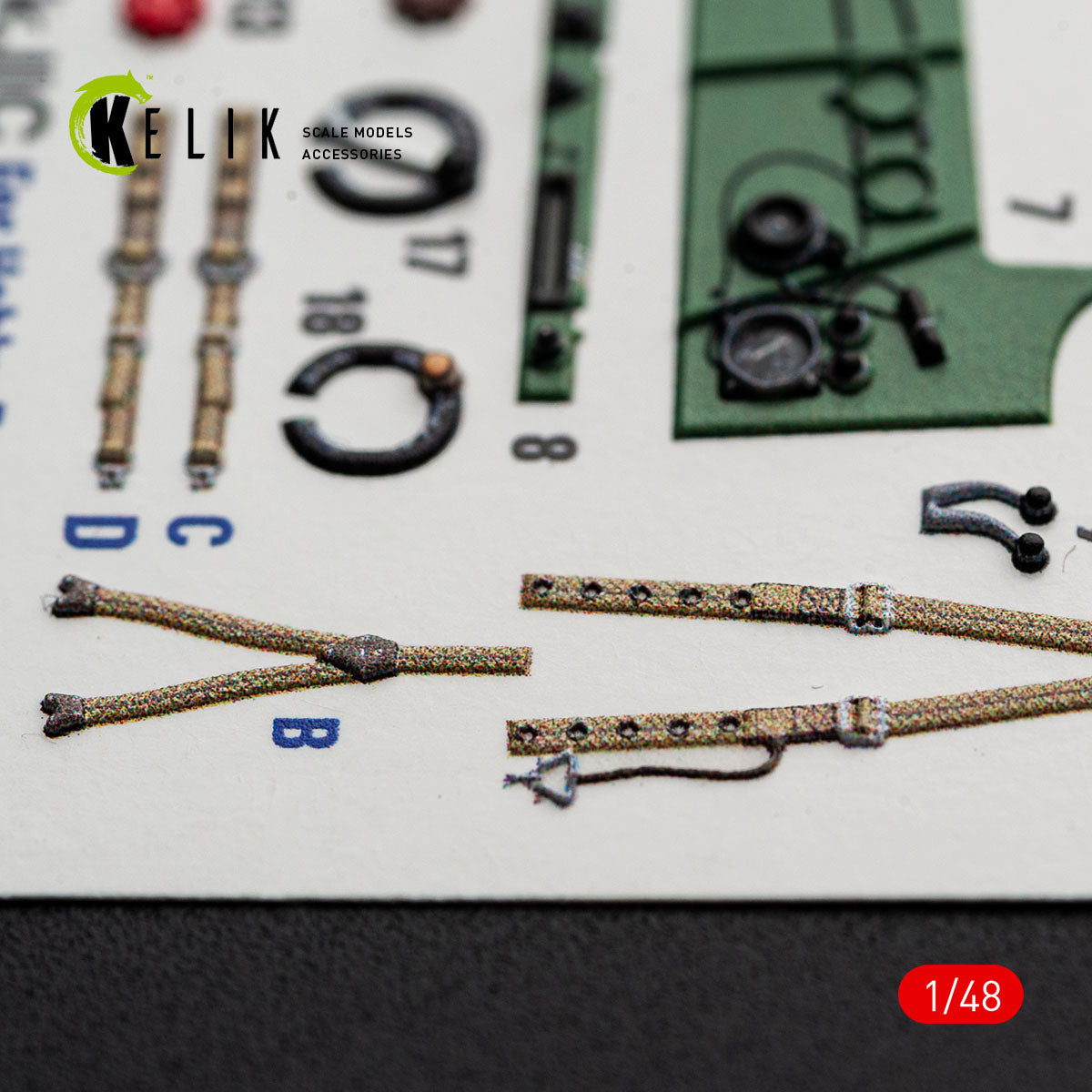 KELIK K48173 Hurricane Mk.IIC - interior 3D decals for HobbyBoss kit 1/48 – Bild 5