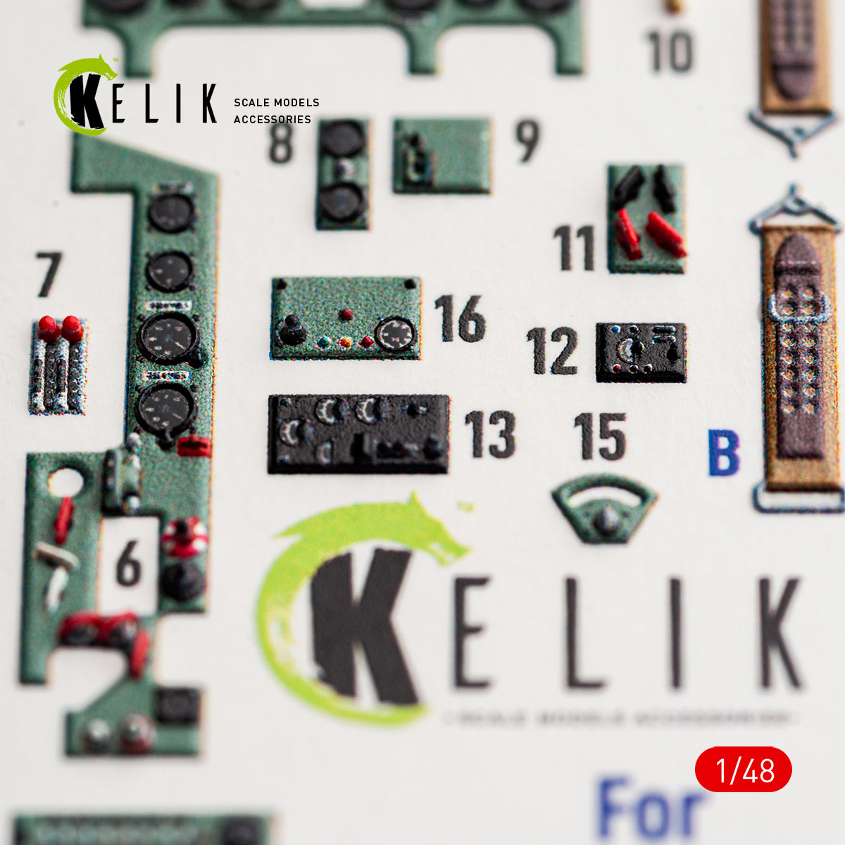 KELIK K48188 A6M5a - interior 3D decals for Fine Molds kit 1/48 – Bild 5