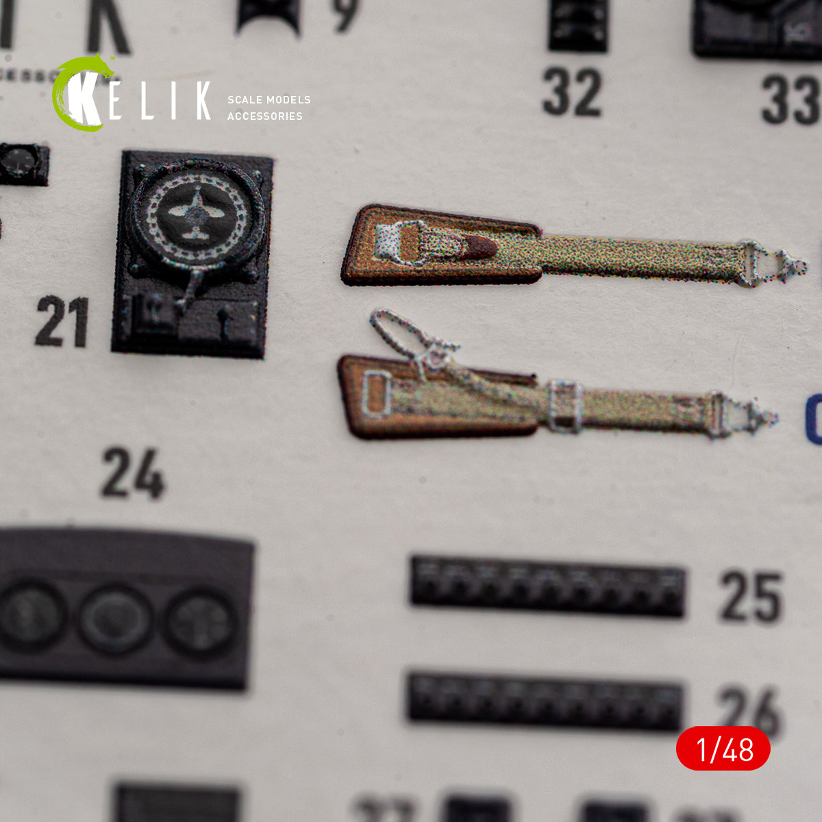 KELIK K48191 He-111 H-16 - interior 3D decals for ICM kit 1/48 – image 5
