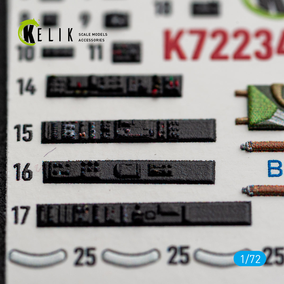 KELIK K72234 Mirage-20000 - interior 3D decals for DreamModel kit 1/72 – imagen 5