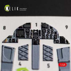 KELIK K48176 F-15C (Late) - interior 3D decals for Hasegawa kit 1/48 – zdjęcie 8