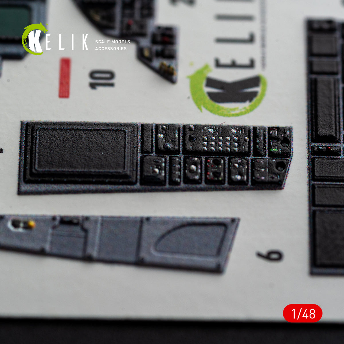 KELIK 48185 F-15E (Late) - interior 3D decals for Hasegawa kit 1/48 – imagen 9